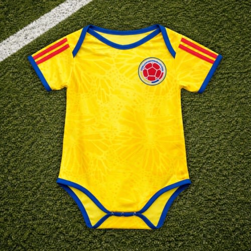 Colombia Baby Jersey, Bodysuit, Home Baby Soccer Jersey, Football jersey, Trikot