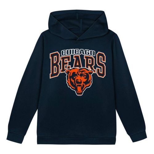 NFL Chicago Bears Toddler Boys' Poly Fleece Hooded Sweatshirt - 2T