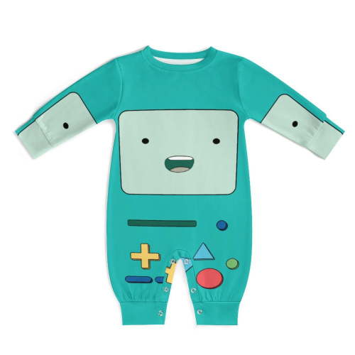 Adventure Time Robot Baby Rompers One-Piece Long Sleeve Jumpsuit Bodysuits Newborn Infant Toddler Outfit Kid Clothes Sets
