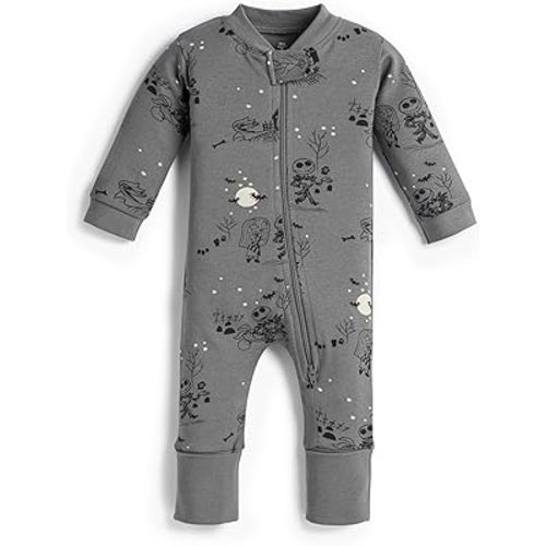 MONICA + ANDY One Piece Baby Pajamas, 100% Organic Baby Clothes for Girls and Boys, Sizes For Newborn and Infant