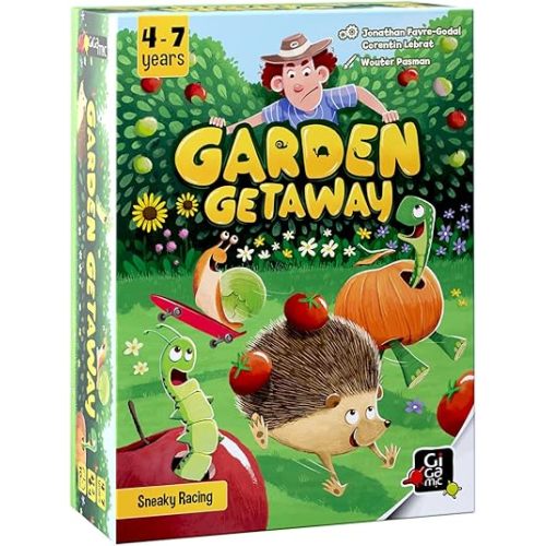 Garden Getaway | Quick Racing Game That Grows with Kids | Outrun the Gardener with Your Cute Creature Friends | Beginner Tile and Dice Game for Children and Parents | Ages 4+ | 2 to 4 Players | 10 Min