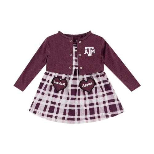 Texas A&M Aggies Marceline Plaid Dress Set