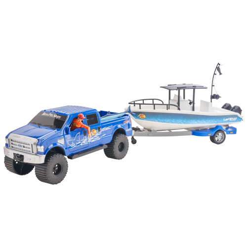 Bass Pro Shops Saltwater Fishing Truck and Boat Adventure Playset for Kids