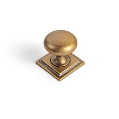 Miaokesen 1-3/16-in Antique Brass Mushroom Classic Cabinet Knob (6-Pack) 8611GT-DK-F32 at Lowes.com