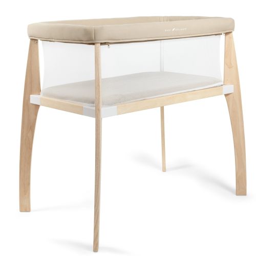 Amazon.com: Baby Delight Heirloom Willow Wooden Bassinet, Organic Oat | Bedside Sleeper & Baby Bassinet, Mesh Wall for Air Flow & Visibility, 100% GOTS Certified Organic Cotton Fabric