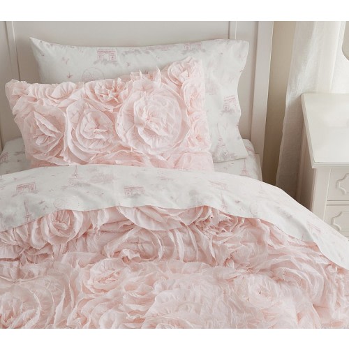 Monique Lhuillier Rosette Quilt & Shams | Pottery Barn Kids