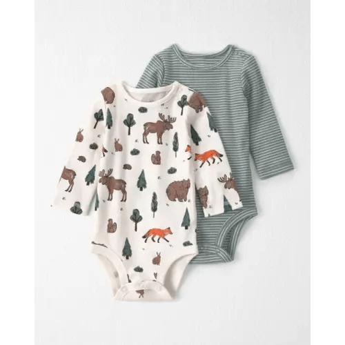Baby 2-Pack Organic Cotton Bodysuits - Little Planet | Carter's