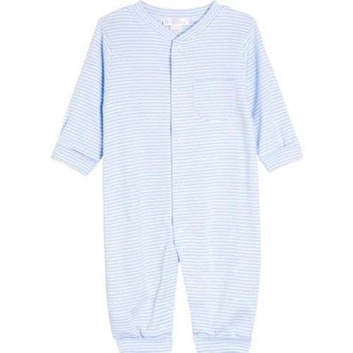 Stripe Pima Cotton Footie, 12-18M