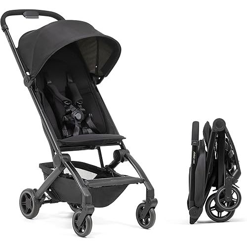 Joolz Dot Ultra Lightweight Travel Stroller for Toddler – Compact & Airplane Stroller (only 12.2lbs) -One-Handed Folding Design - UPF 50+ Canopy - Reclining Seat - Space Black