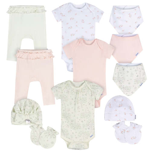 12-Piece Baby Girls Deer Everyday Basics Gift Set – Gerber Childrenswear