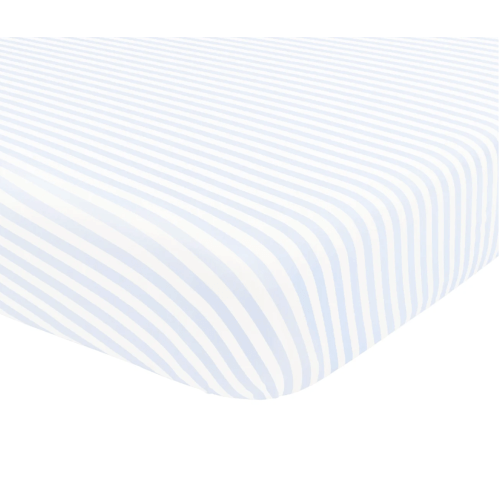 Mini Crib Sheet in Small Mist Stripe