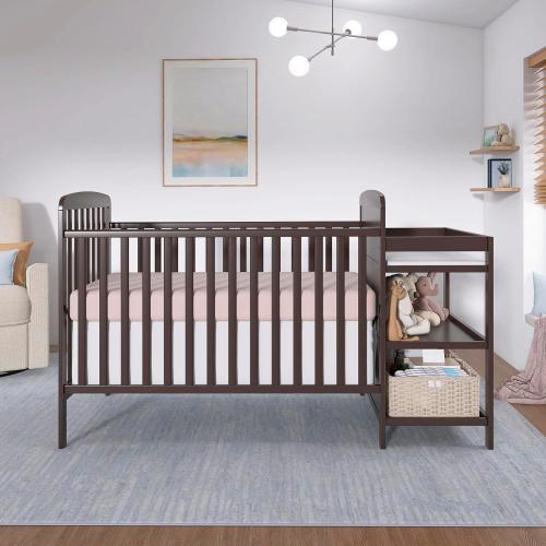 Dream On Me Anna 4-in-1 Convertible Crib and Changer | Ashley