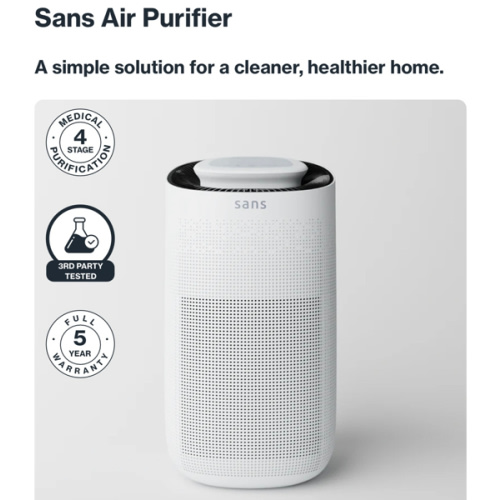 Sans Air Purifier - HEPA 13 Filter, Activated Carbon and UV-C Light