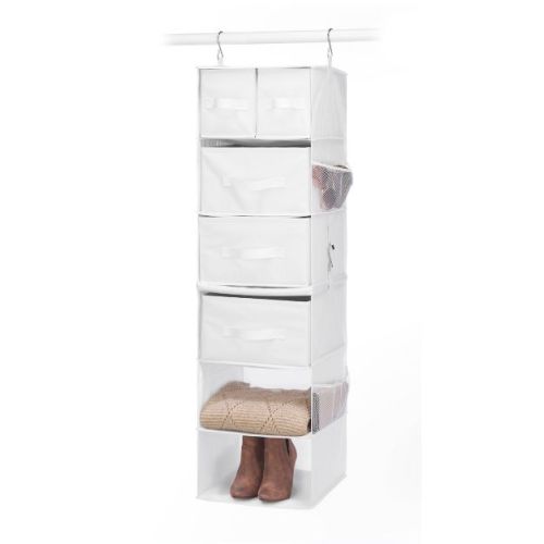 Whitmor Multifunctional Hanging Organizer with Drawer Inserts 1ct White