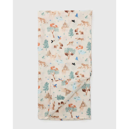 Baby Muslin Swaddle in Tanboocel® Viscose from Bamboo - Llama Adventures