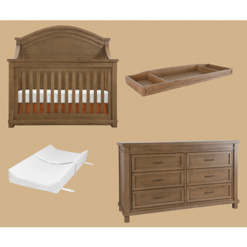 Appleseed Rowan 4 Piece Nursery Set Sandwash