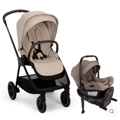 TRIV Next Stroller + PIPA Series Travel System - Biscotti / PIPA rx Aire / Cedar