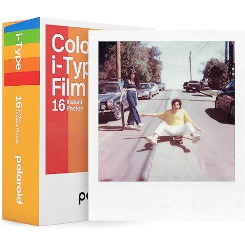 Polaroid Color Film for I-Type Double Pack, 16 Color Instant Photos (6009)