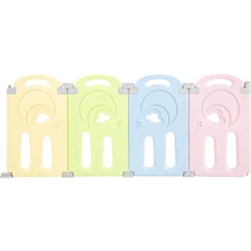 Cloud Castle Foldable Playpen 4-Panel Extension by Fortella (Multicolor)