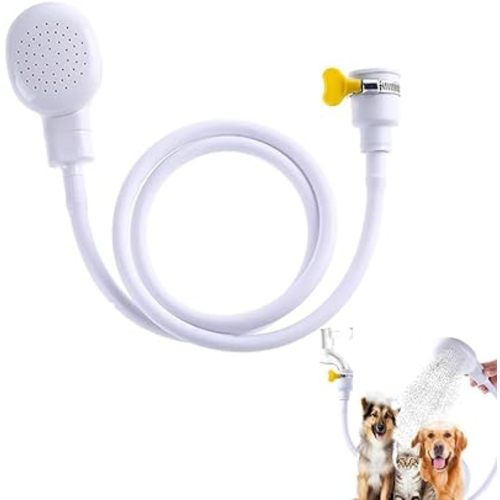 Portable Rubber Tube Nozzle, Portable Faucet Sprayer, Shampoo Sprayer Handheld Shower Head Spray Hose for Bathing Baby,Pets,Washing Hair,Rinsing Vegetables