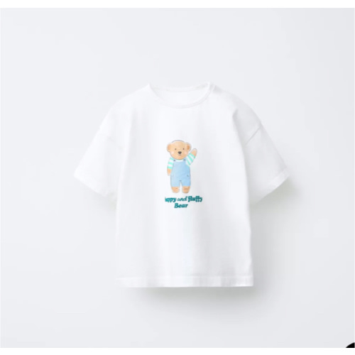 BEAR TEXT T-SHIRT - Oyster-white | ZARA United States