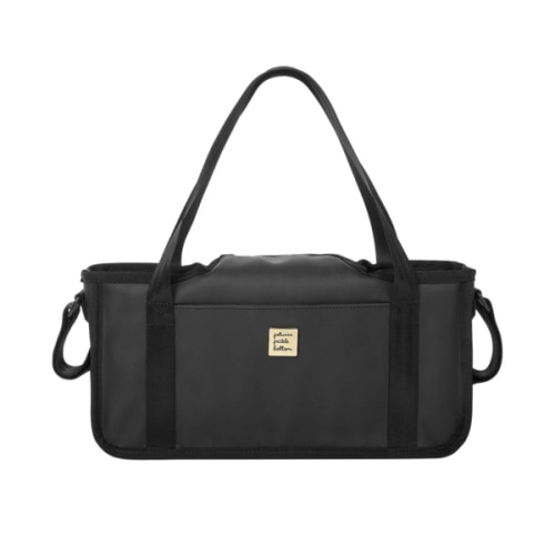 Wander Stroller Caddy in Black Matte Leatherette