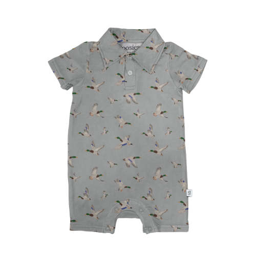 Flying Mallards Bamboo Shortie Romper