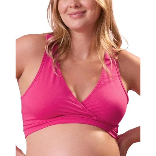 Kindred Bravely French Terry Nursing Bra for Breastfeeding and Sleep, Racerback Crossover, Soft and Stretchy Maternity Bra