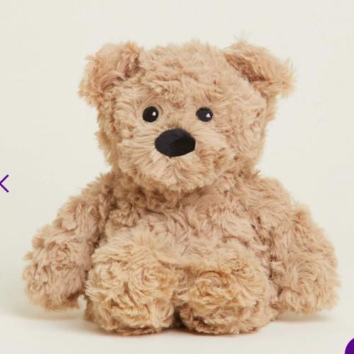 Brown Curly Bear Warmies Junior