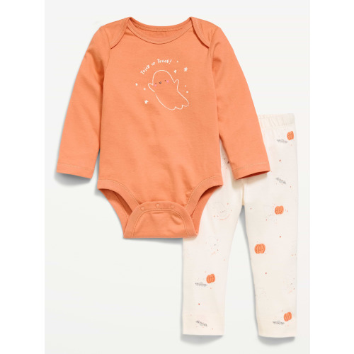 Long-Sleeve Bodysuit and Leggings Set for Baby