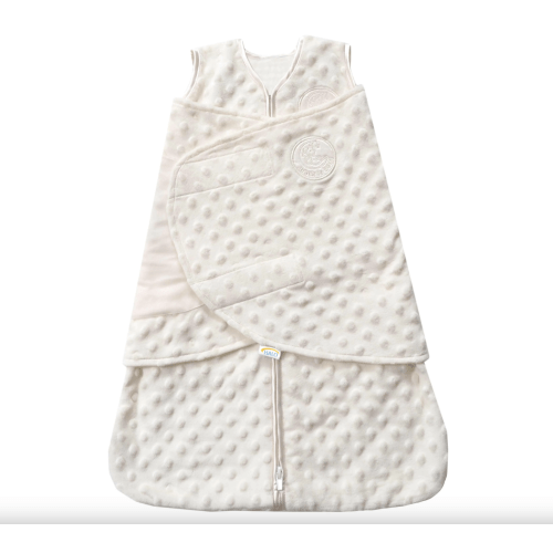 Cream Plushy Dot Velboa Swaddle - 0-3 months | HALO