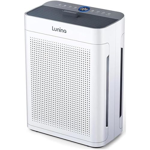 Air Purifiers for Home Large Room up to 3000sq.ft, LUNINO HEPA Double-Sided Air Purifier with Washable Filter, PM 2.5 Display Air Quality Sensors, Air Cleaner for Pets Hair, Odor, Dust, Smoke, Pollen