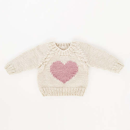 Sweetheart Crew Neck Sweater - Huggalugs