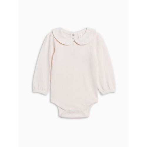 Colored Organics Peggy Peter Pan Collared Bodysuit - Ivory Ivory