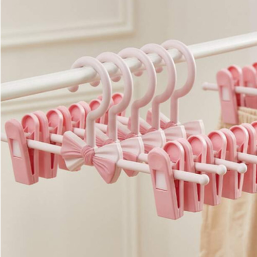 The New Children's Non-Slip Hanger Pants Clip Can Be Adjusted Telescopic Seamless Pants Rack Home Non-Slip Baby Clothes Drying Rack, Baby Mommy Mother And Child Supplies Selling Explosive, Holiday Gifts. Love Valentine | SHEIN USA