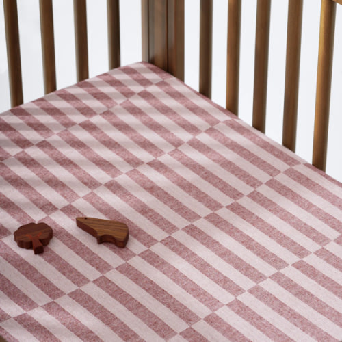 All-Stages Midi Crib Sheet in GOTS Certified Organic Muslin Cotton