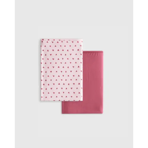 Bamboo Swaddle 2-Pack in Painted Hearts