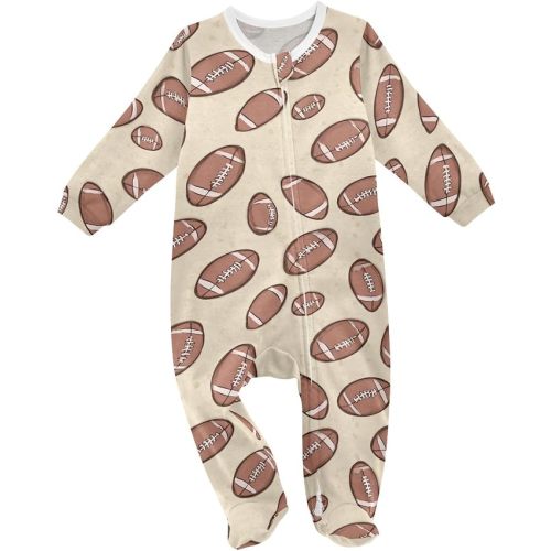 Baby Sleepers For Girl Boys Leopard Skin Print Cotton Rompers Pajamas One-Piece Footies For 0-24 Months