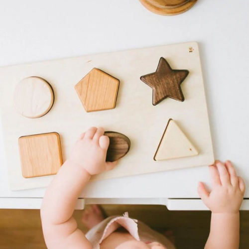 Chunky Wooden Shape Puzzle by Bannor Toys