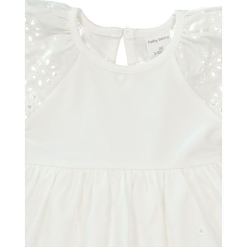 Off White Baby Broderie Romper Dress | Best&Less™ Online