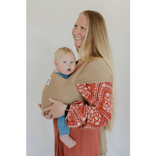 The Desert Beluga Baby Wrap | Tan Bamboo Baby Carrier - Beluga Baby Carriers