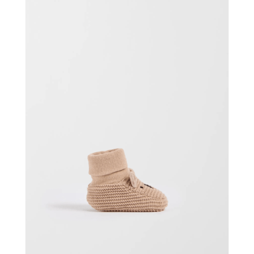 Baby Australian Cotton Blend Crochet Bootie - Koala