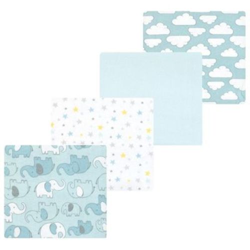 Luvable Friends Hudson Baby Flannel Receiving Blankets 4pk