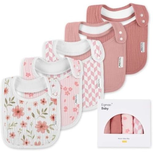 Muslin Baby Bibs for Drooling and Teething,Bibs for Boys Girls