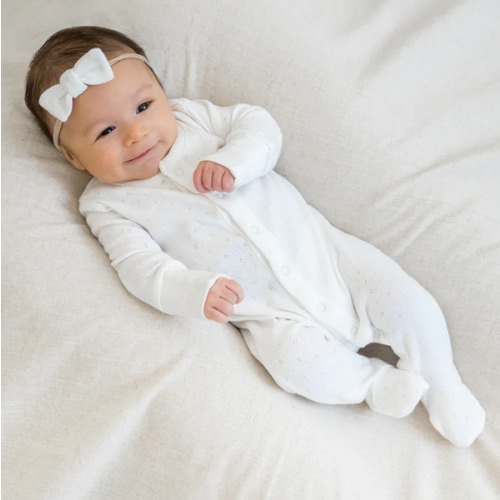 Skylar Pointelle Sleeper, 3-6 M