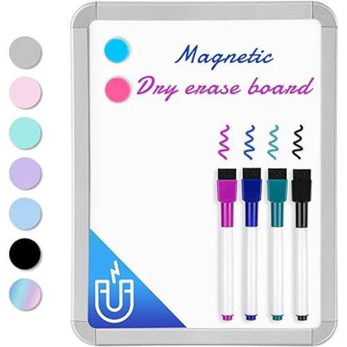 VUSIGN Small Dry Erase Whiteboard, 8.5 x 11 Inches White Board for Kids, Students, Fridge, Locker, Mini Dry Erase Board