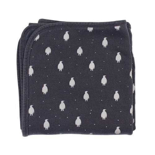 Coal Penguin | Organic Cozy Blanket – L'ovedbaby