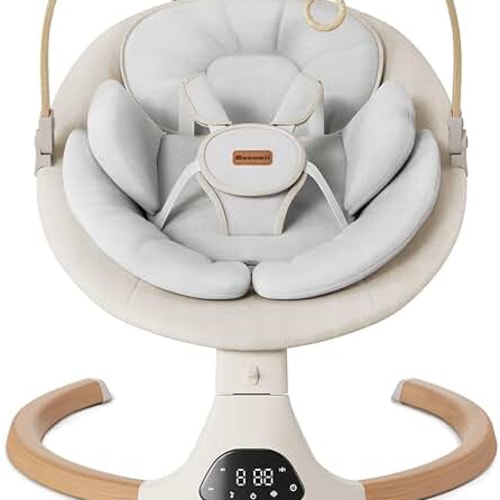 Amazon.com : monamii baby swing, bluetooth infant swing with music speaker