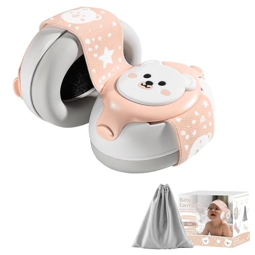Baby Ear Protection,25dB Infant Noise Cancelling Headphones for Babies 0-36 Months with Adjustable Headband Baby Earmuffs,Ideal Baby Travel Essentials for Outdoor,Sleep,Airplane & Music Festivals
