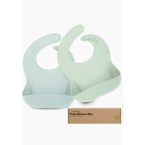KeaBabies Prep Silicone Bibs